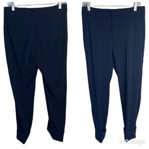 Vince. navy blue rolled hem pants 82% triacetate 18% polyester dress pants sz 4